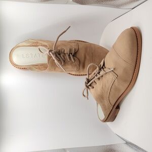 1. State Buttery Soft Leather Mules Stacked Low Heel